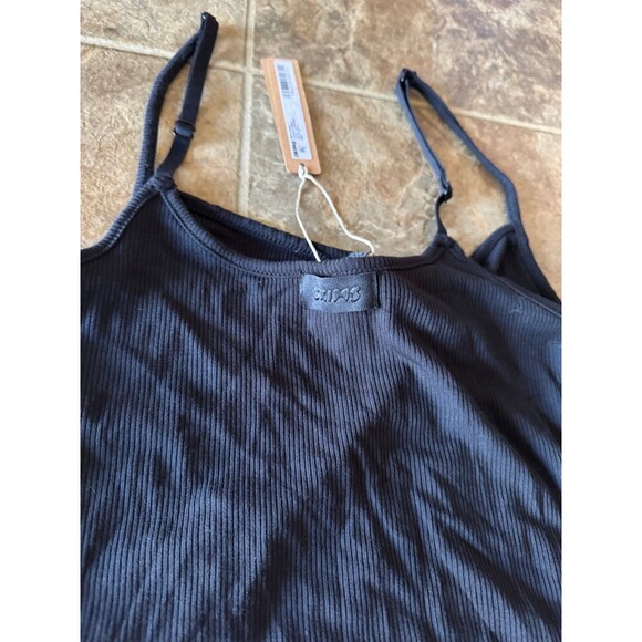 Skims Soft Lounge Long Slip Dress Onyx Size Small - Picture 11 of 12